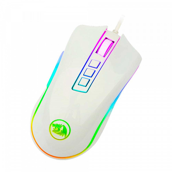 Mouse Gamer Redragon Cobra M711 RGB, 10000 DPI, 7 Botões Programáveis, White