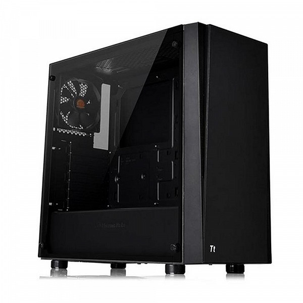 Gabinete Gamer Thermaltake Versa J21 TG, Mid Tower, com Fonte 600w 80 Plus, Lateral em Vidro - CA-3K1-60M1WZ-00