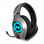 Headset Gamer Edifier Hi-Res GX Hecate, Microfone com Haste Retrátil, P2, USB Type-C, LED, Modo Game - GX-Cinza