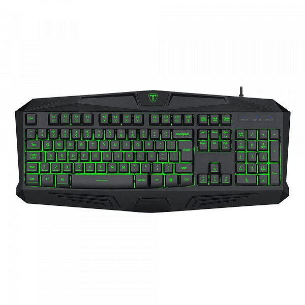 Teclado Gamer T-Dagger Minesweeping, LED, ABNT2, Preto - T-TGK103 (PT)