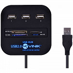 HUB Usb 2.0 com Leitor de Cartão SD, Micro SD, Ms, M2 e TF