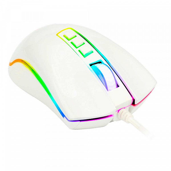 Mouse Gamer Redragon Cobra M711 RGB, 10000 DPI, 7 Botões Programáveis, White