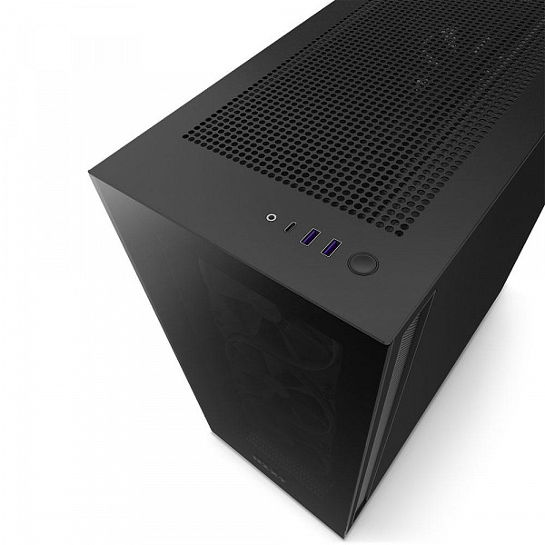 Gabinete NZXT H7 Elite, Mid Tower, ATX, Lateral e Frontal em Vidro Temperado, 3x Fan RGB, Preto - CM-H71EB-01