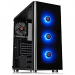 Gabinete Gamer Thermaltake V200 TG, Mid Tower, RGB, com FANS ARGB,  com Fonte 600w 80plus, Lateral em Vidro - CA-3K8-60M1WZ-00