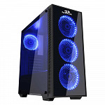 Gabinete Gamer Redragon Sideswipe, Mid Tower, Com 4 Fans RGB, Vidro Temperado, Black, S-Fonte, GC-601