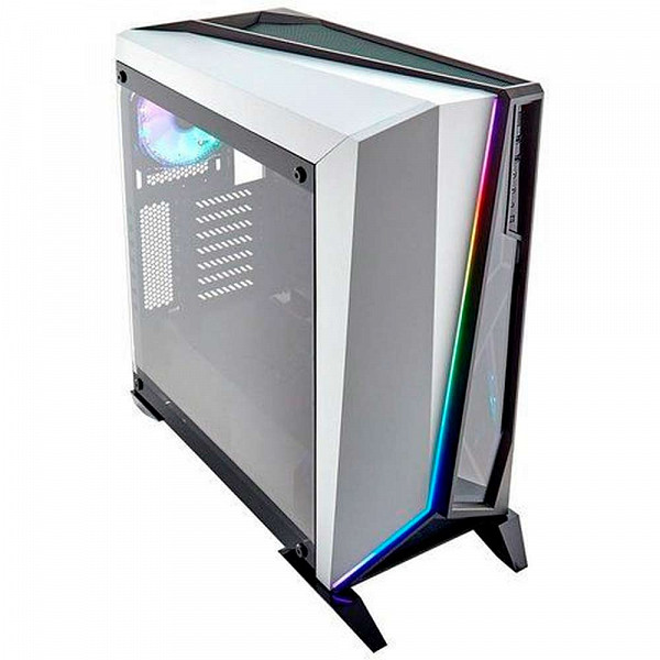 Gabinete Gamer Corsair Carbide Series Spec-Omega Tg Hd120 Rgb White Tempered Glass Mid Tower C/Janela - CC-9011141-WW