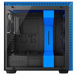 Gabinete NZXT H700, com FAN, Lateral em Vidro, Preto/Azul - CA-H700B-BL
