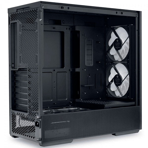 Gabinete Gamer Lian Li Lancool 207 RW, RGB, Mid Tower, Vidro Temperado, ATX, Sem Fonte, Com 2 Fans, Preto, LAN207RX BLACK