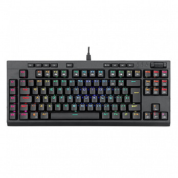 Teclado Óptico Gamer Redragon Broadsword Pro, RGB, USB, Switch Brown, Anti-Ghosting, ABTN2 - K588RGB-PRO