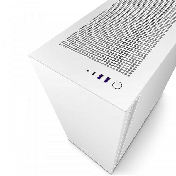 Gabinete NZXT H7, Mid Tower, ATX, Lateral em Vidro Temperado, 2x Fans, Branco - CM-H71BW-01