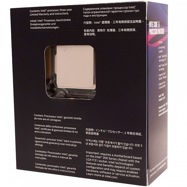 Processador Intel i5-8600k Coffee Lake 8a Geração, Cache 9MB, 3.6GHz (4.3GHz Max Turbo), LGA 1151 Intel UHD Graphics 630 - BX80684I58600K