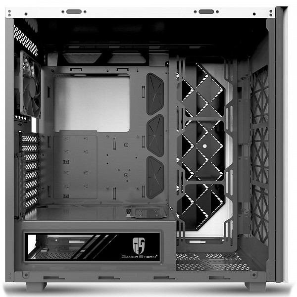 Gabinete Gamer Deepcool Macube 550 WH, Mid Tower, com FAN, Lateral em Vidro, Branco - GS-ATX-MACUBE550-WHG0P