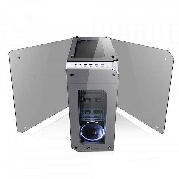 Gabinete Gamer Thermaltake View 71 TG Snow, Full Tower, Com 2 Fans, Vidro Temperado, White, Sem Fonte, CA-1I7-00F6WN-00
