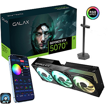 Placa de Video Galax GeForce 5070 Ti EX Gamer 1-Click OC, 16GB, GDDR7, 256-bit, 57IZN6MDBUEXX