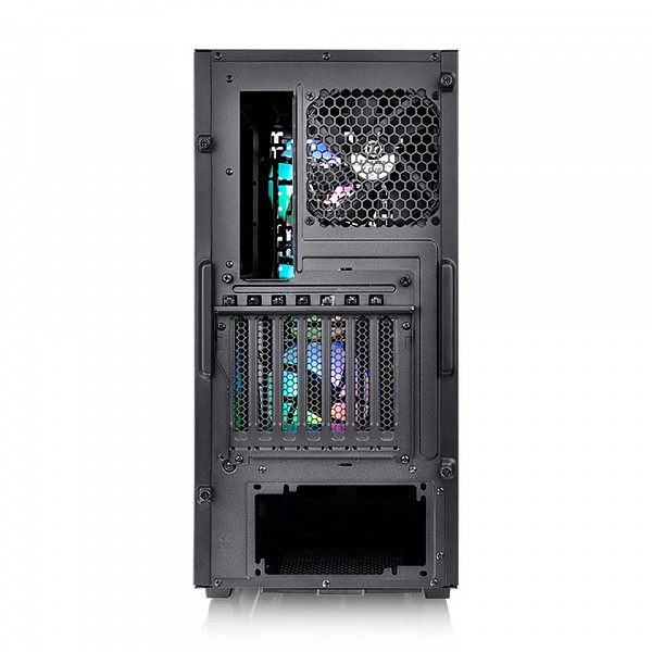 Gabinete Gamer Thermaltake V350 TG ARGB Air Mid Tower, Vidro Temperado, Sem Fonte, 3 fans ARGB de 120 mm, Preto,  CA-1S3-00M1WN-03