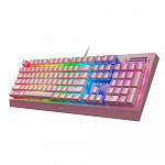 Teclado Mecânico Gamer Razer BlackWidow V3, Chroma, Razer Switch Green, US, Quartz Pink - RZ03-03541800-R3M1