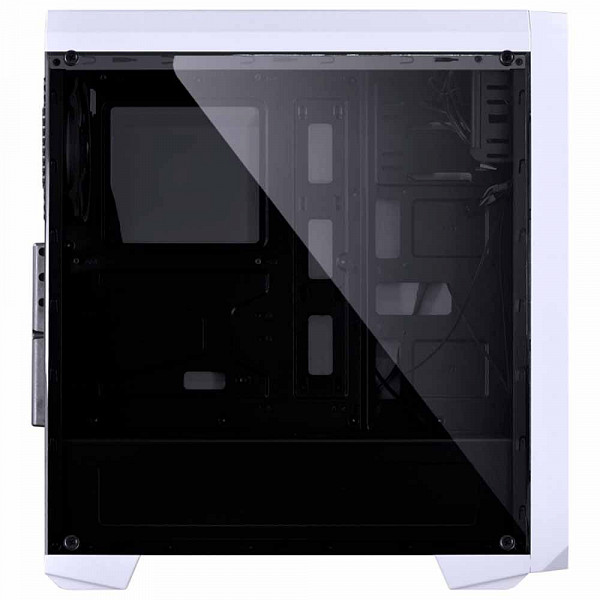 Gabinete Gamer PCYes Nova Branco com 1 Fan Led 7 Cores, Lateral em Acrílico - NOVBC7C1FCA