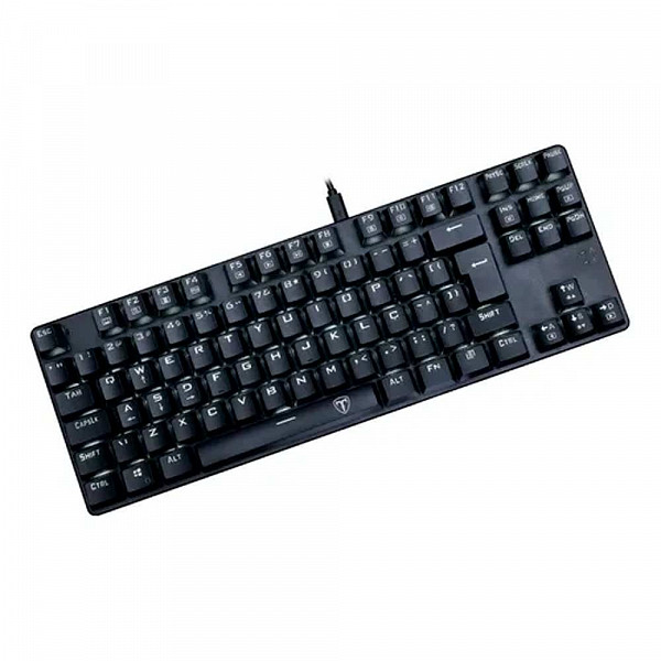 Teclado Mecânico Gamer T-Dagger Bora, Preto, Switch Blue, ABNT2 - T-TGK313-BL (PT-WHITE)