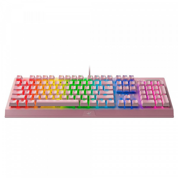 Teclado Mecânico Gamer Razer BlackWidow V3, Chroma, Razer Switch Green, US, Quartz Pink - RZ03-03541800-R3M1