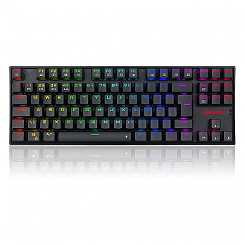Teclado Magnético Gamer Redragon Kumara Pro RGB Preto Switch Vermelho - K552RGB-PRO