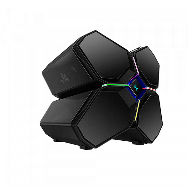 Gabinete Gamer DeepCool, Quadstellar Infinity, RGB, Lateral de Vidro, Preto,  R-QUADSTELLAR-G-1