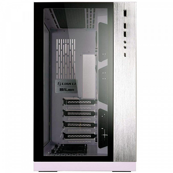 Gabinete Gamer Lian Li PC-011 Dynamic, Mini ITX / Micro ATX / ATX, Lateral e Frontal em Vidro, Branco - PC-O11 DYNAMIC WHITE