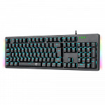 Teclado Mecânico Gamer T-Dagger Bermuda, LED Azul com Underglow Rainbow, Switch Outemu Blue, ABNT2, Preto - T-TGK312-BL (PT-BLUE LED)