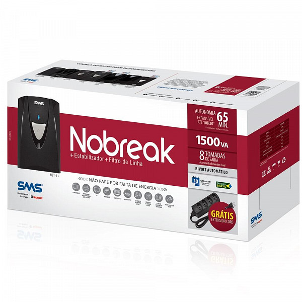 Nobreak SMS 1500va Man. Net4 Bivolt 27296