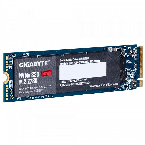 SSD Gigabyte, 512GB, M.2, PCIe, NVMe, Leituras: 1700Mb/s e Gravações: 1550Mb/s - GP-GSM2NE3512GNTD