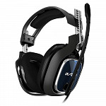 Headset ASTRO Gaming A40 TR + MixAmp Pro TR Gen 4 com Áudio Dolby - Compatível com PS4, PC, Mac - Preto/Azul - 939-001791