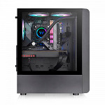 Gabinete Gamer Thermaltake S200 TG ARGB, Mid Tower, Vidro Temperado, ATX, Black, Sem Fonte, Com 3 Fans, CA-1X2-00M1WN-00