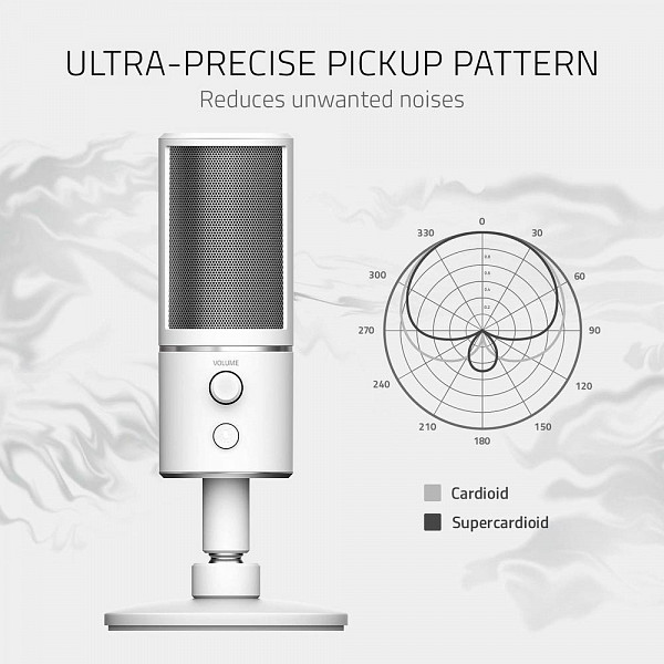 Microfone Razer Seiren X, USB, Mercury - RZ19-02290400-R3M1