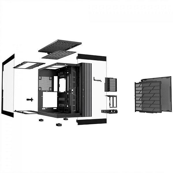 Gabinete Gamer Be Quiet Light Base 900 DX, ARGB, Full Tower, EATX, Vidro Temperado, Sem Fans, Preto, BGW69