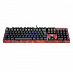 Teclado Gamer Óptico Redragon Infernal Dragon Viserion, RGB, Switch Blue, ID582