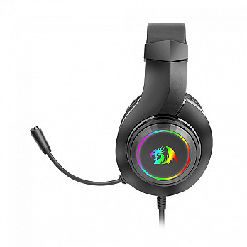 Headset Gamer Redragon Hylas, 3.5mm + USB, Múltiplas Plataformas, RGB, Black, H260RGB