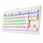 Teclado Gamer Dark Avenger Lunar Branco RGB switch Blue - Redragon