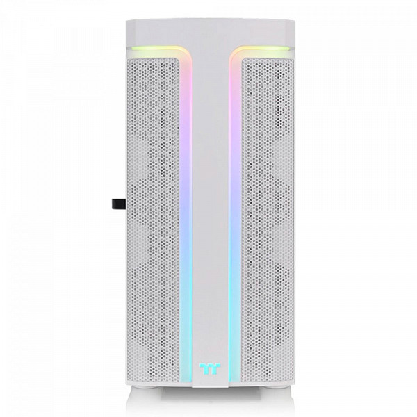 Gabinete Gamer Thermaltake H590 TG Snow ARGB, Mid Tower, Vidro Temperado, White, E-ATX, Sem Fonte, Com 2 Fans, CA-1X4-00M6WN-00