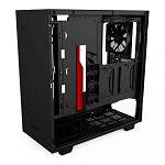 Gabinete Gamer NZXT H510, Mid Tower, Com 2 Fans, Vidro Temperado, Red, S-Fonte, CA-H510B-BR