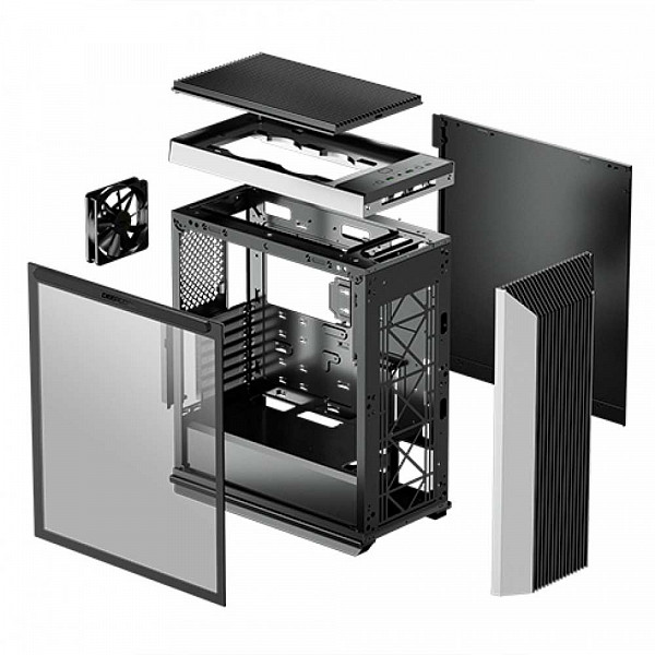 Gabinete Gamer DeepCool, CL500, Mid Tower, Vidro Temperado, Black, R-CL500-BKNMA0N-C-1, Sem Fonte