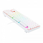 Teclado Magnético Gamer Redragon Kumara Pro Lunar White RGB Branco Switch Azul