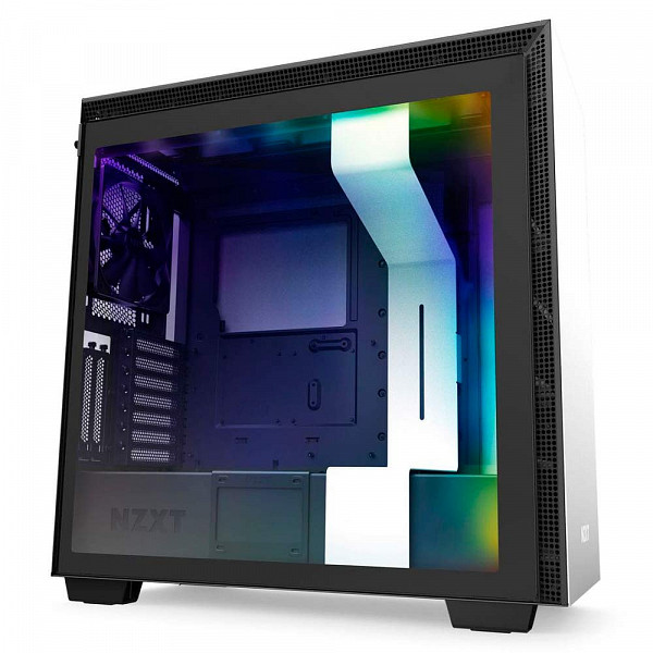 Gabinete Gamer NZXT H710i, Mid Tower, Com 4 Fans, Vidro Temperado, White, S-Fonte, CA-H710I-W1