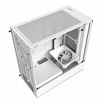 Gabinete NZXT H5 Flow Compact, Mid Tower, RGB, ATX, Lateral e Frontal em Vidro Temperado, 2x Cooler Fan, Branco - CC-H51FW-01