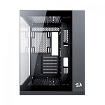 Gabinete Gamer Redragon Wideload Pro, Mid Tower, ATX, Lateral em Vidro Temperado, Preto - CA-604B-PRO