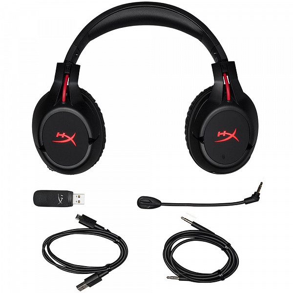 Headset Sem Fio Gamer HyperX Cloud Flight, LED, Drivers 50mm, Preto - HX-HSCF-BK/AM