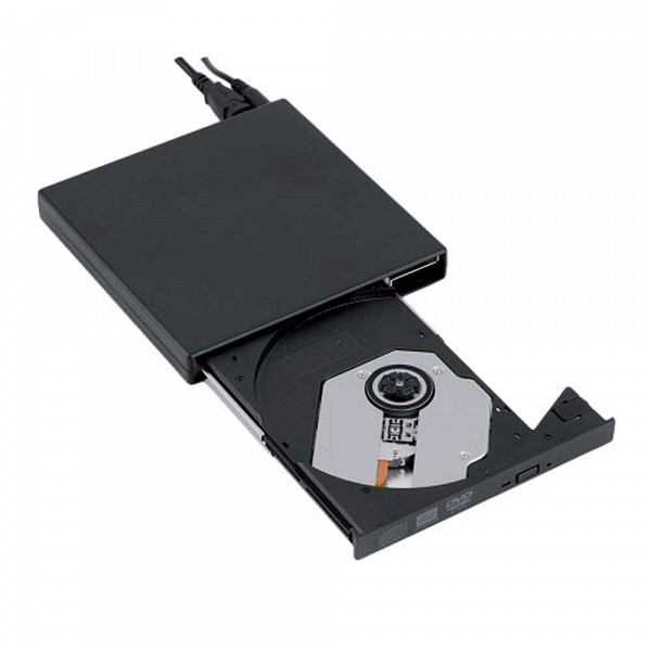 Gravador de CD/DVD externo slim Bluecase bgde-02