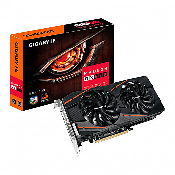 Placa de Vídeo VGA Gigabyte AMD Radeon RX 570 4GB Gaming GDDR5 DVI-D/HDMI/DP - GV-RX570GAMING-4GD