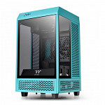 Gabinete Thermaltake The Tower 100  Mini Turquesa com Janela Lateral em Vidro Temperado 120MM CA1R300SBWN00