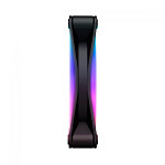Kit Fan Com 3 Unidades NZXT F120RGB DUO, RGB, 120mm, Black, Com Controlador, RF-D12TF-B1