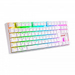Teclado Mecânico Gamer Sem Fio Redragon Kumara Pro, RGB, Bluetooth, Switch Brown, Branco - K552RGB-BRS-W