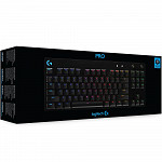 Teclado Mecânico Gamer Logitech G PRO, RGB, Design Tenkeyless, Switch GX Clicky Azul, US - 920-009388